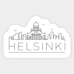 Helsinki Minimal Skyline Sticker